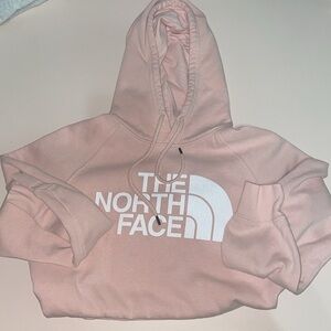 Pink north face hoodie
